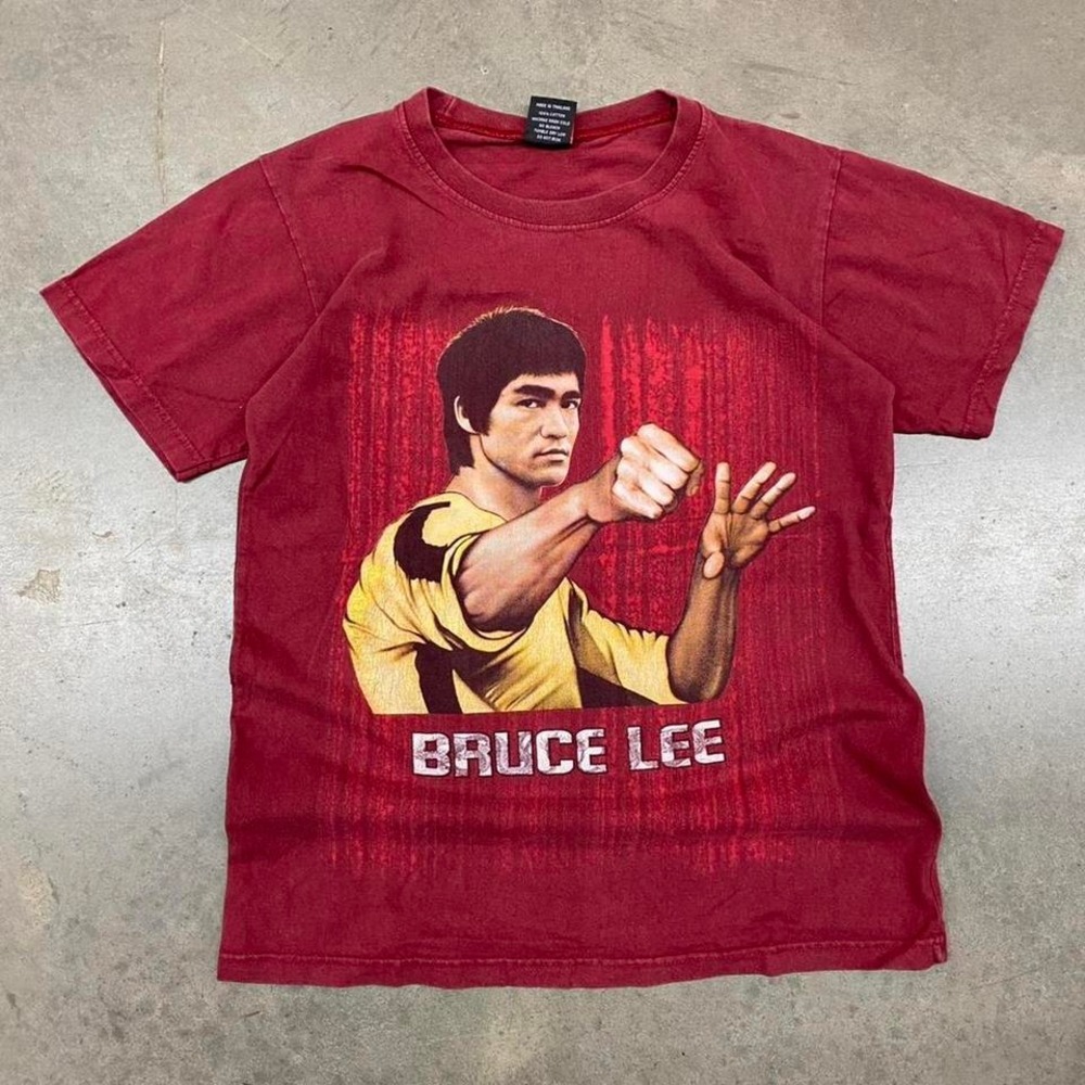 Vintage Bruce Lee "Enter the Dragon" red t-shirt‎
